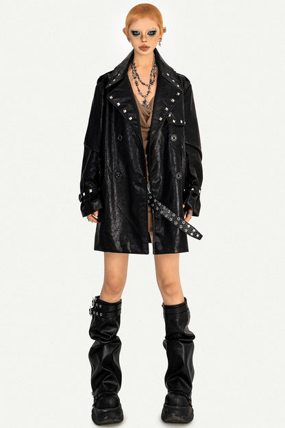 Spice Girl Studded Leather Jacket