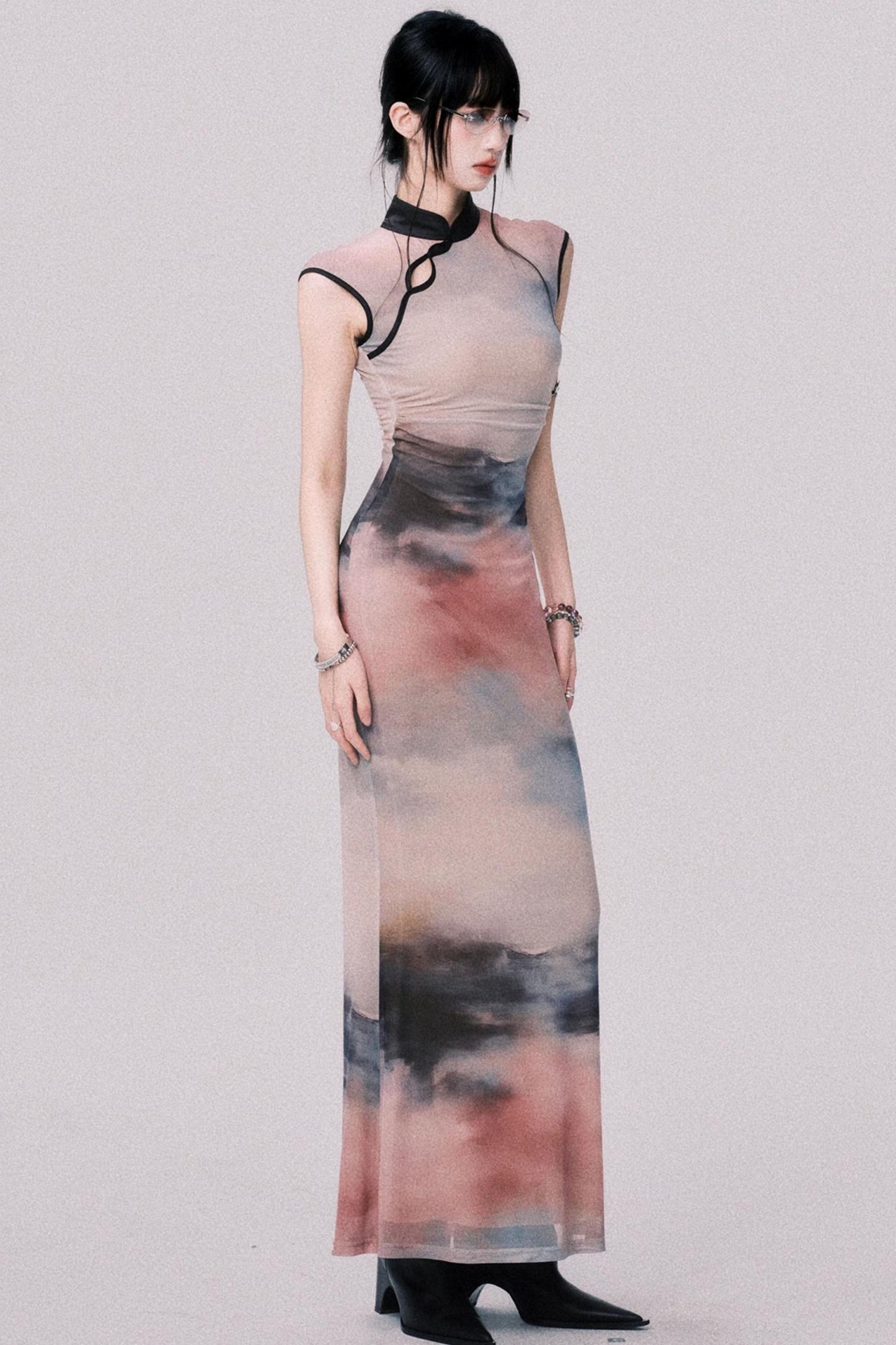 Sunset Cheongsam Dress