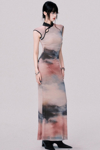 Sunset Cheongsam Dress