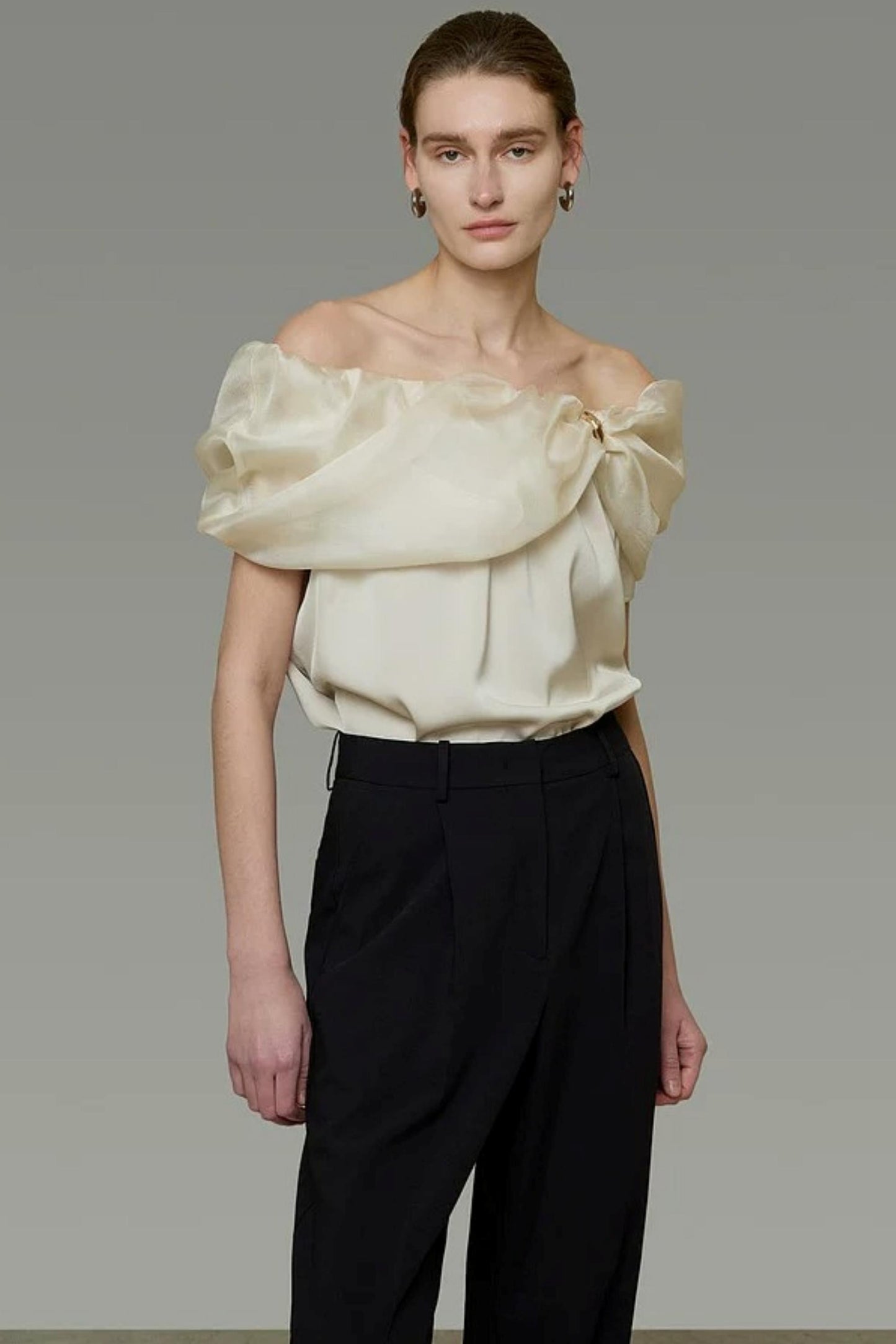 One-Shoulder Relaxed T-Shirt