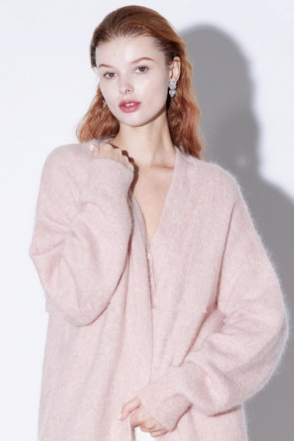 Mohair Sheep Wool Coat Vest Set-Up