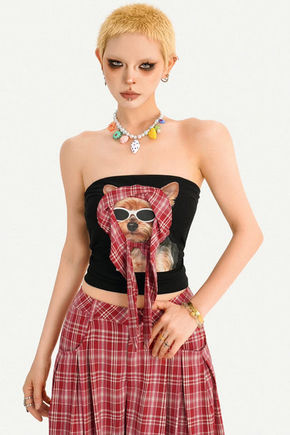 Sweet Spicy Plaid Vest Set-Up
