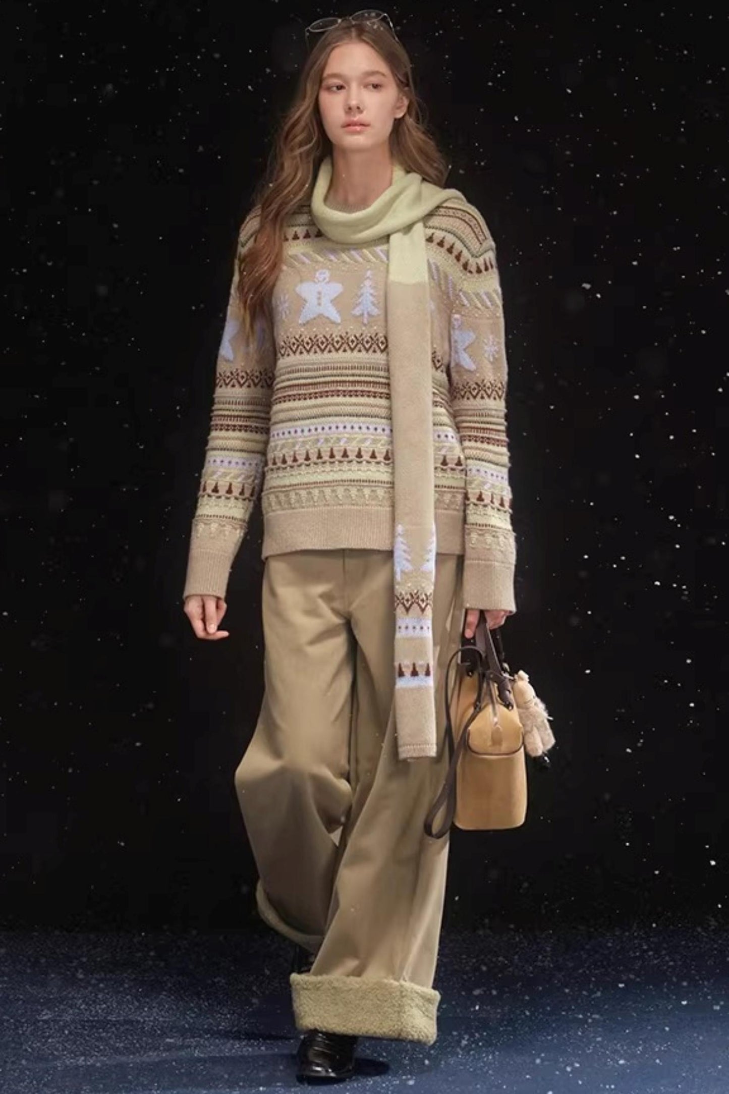 Gingerbread Fair Isle Sweater Set