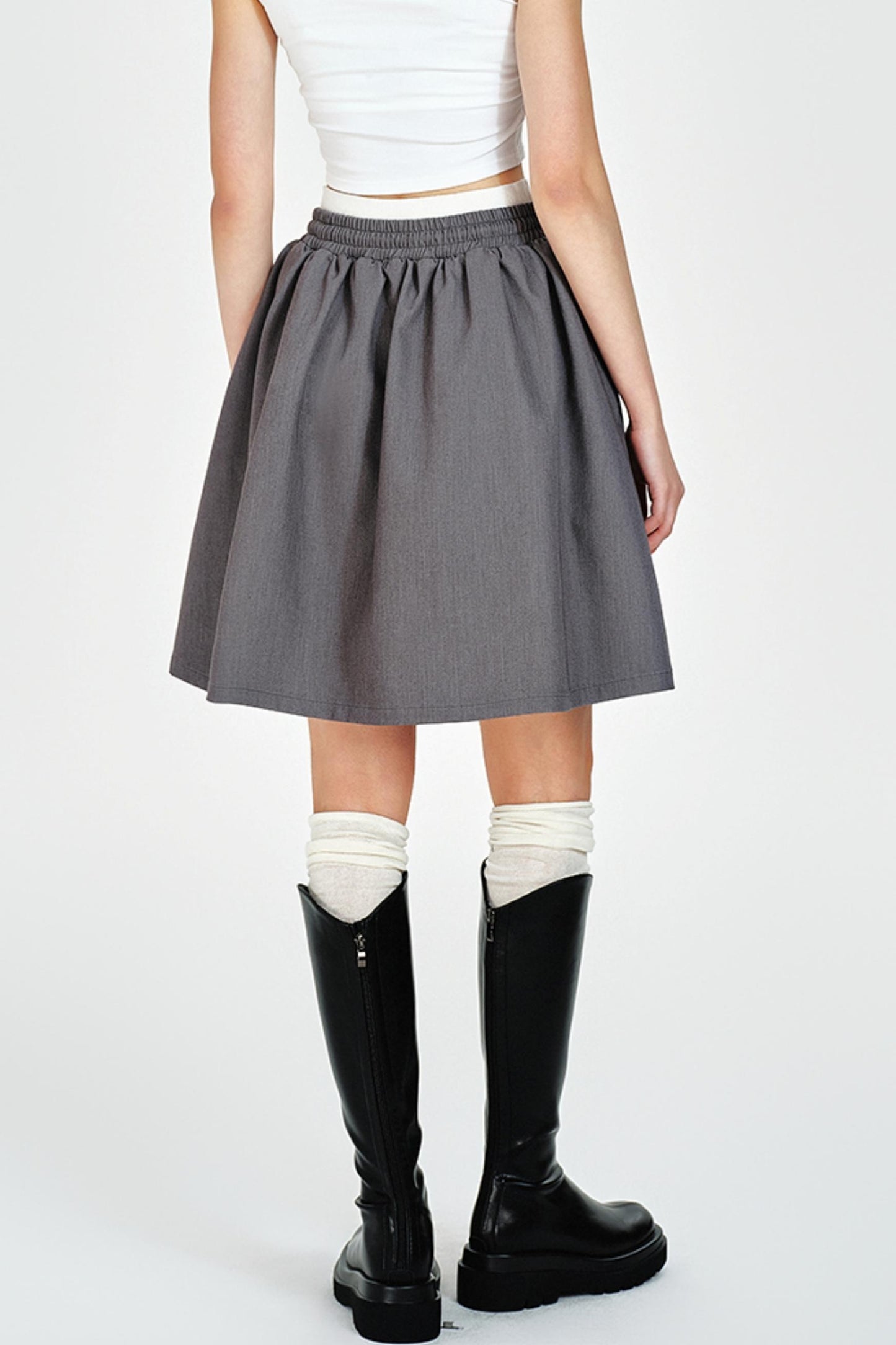 Color Collision Suit Skirt