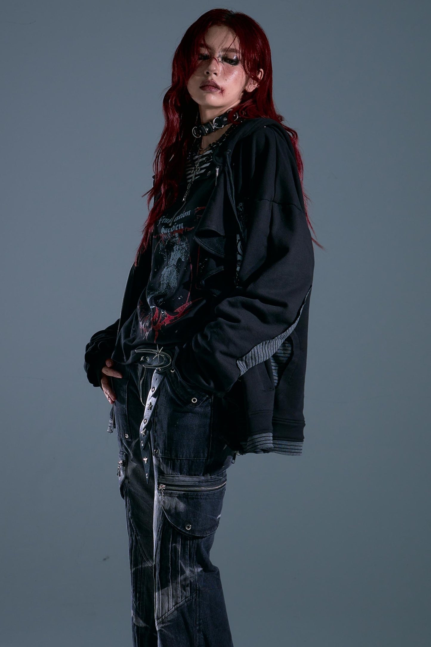 Autumn Hooded Sweatshirt Cardigan