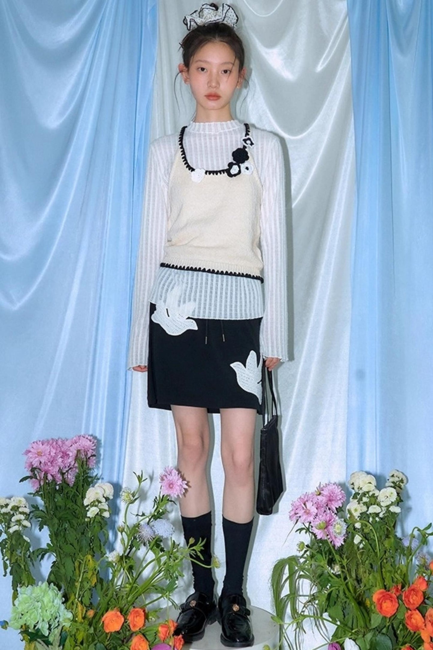 Pounding Stamen Knitted Camisole Top