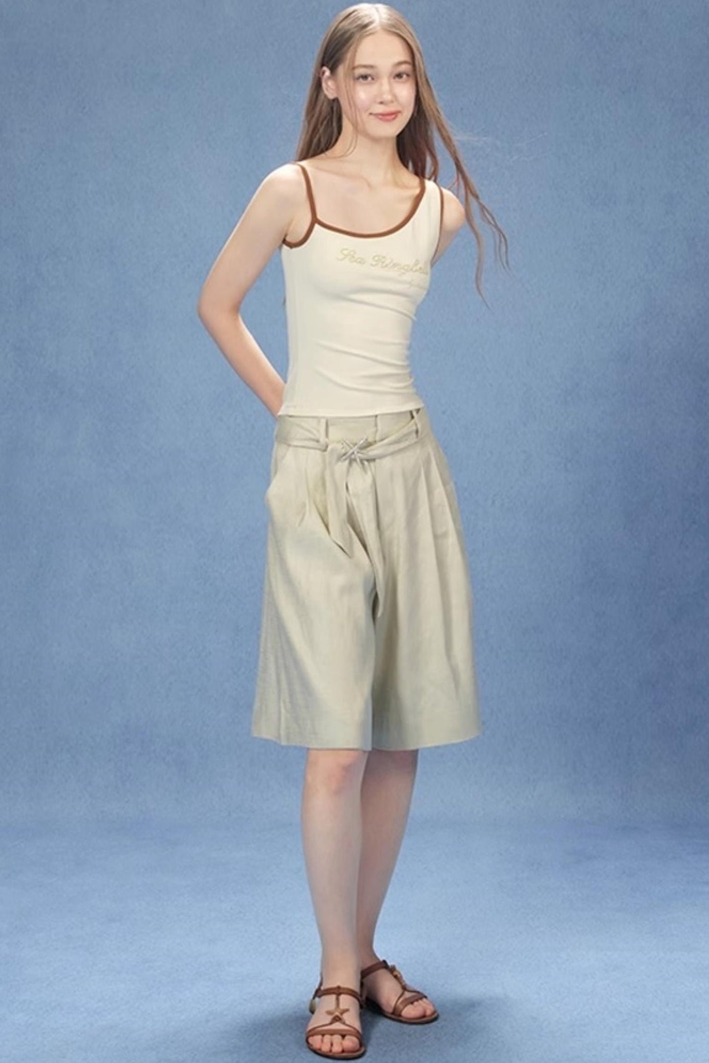 Luxe Linen Bow Tie Pants