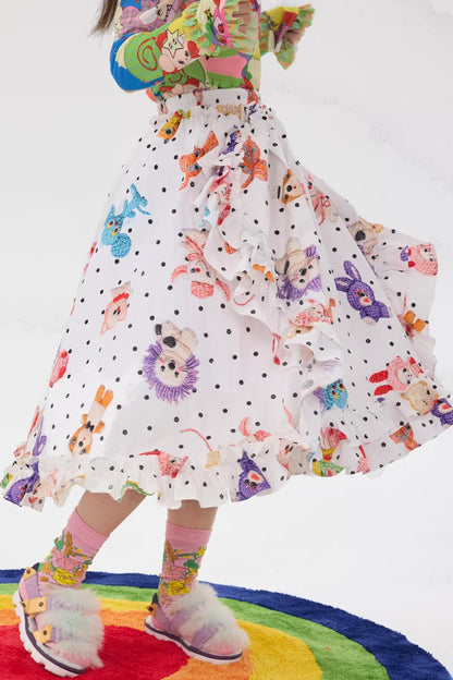 Polka Dot Lace Tutu Skirt