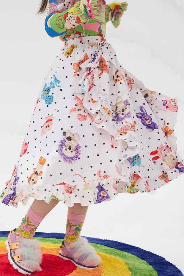 Polka Dot Lace Tutu Skirt
