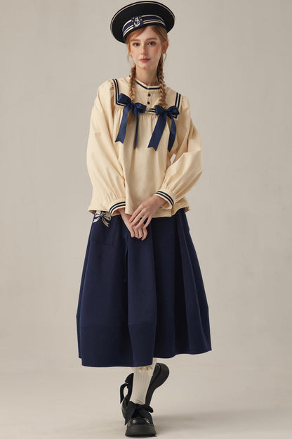 Elegant Floral Midi Skirt