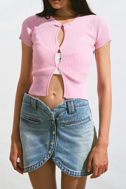 Hollow Knit Cardigan