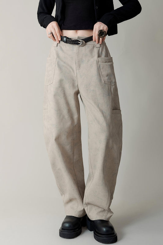 Heavy Industry Dyed Cotton Wide-Leg Jeans