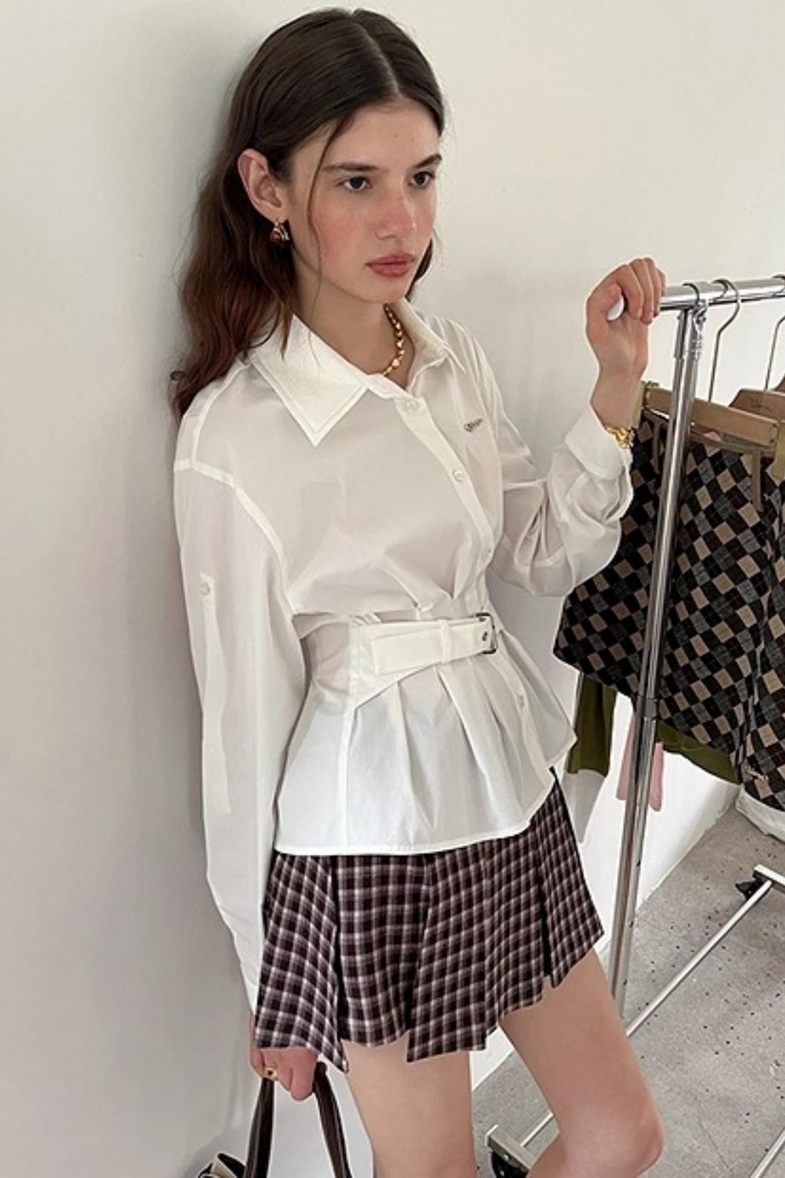 Double Lapel Long Sleeve Shirt