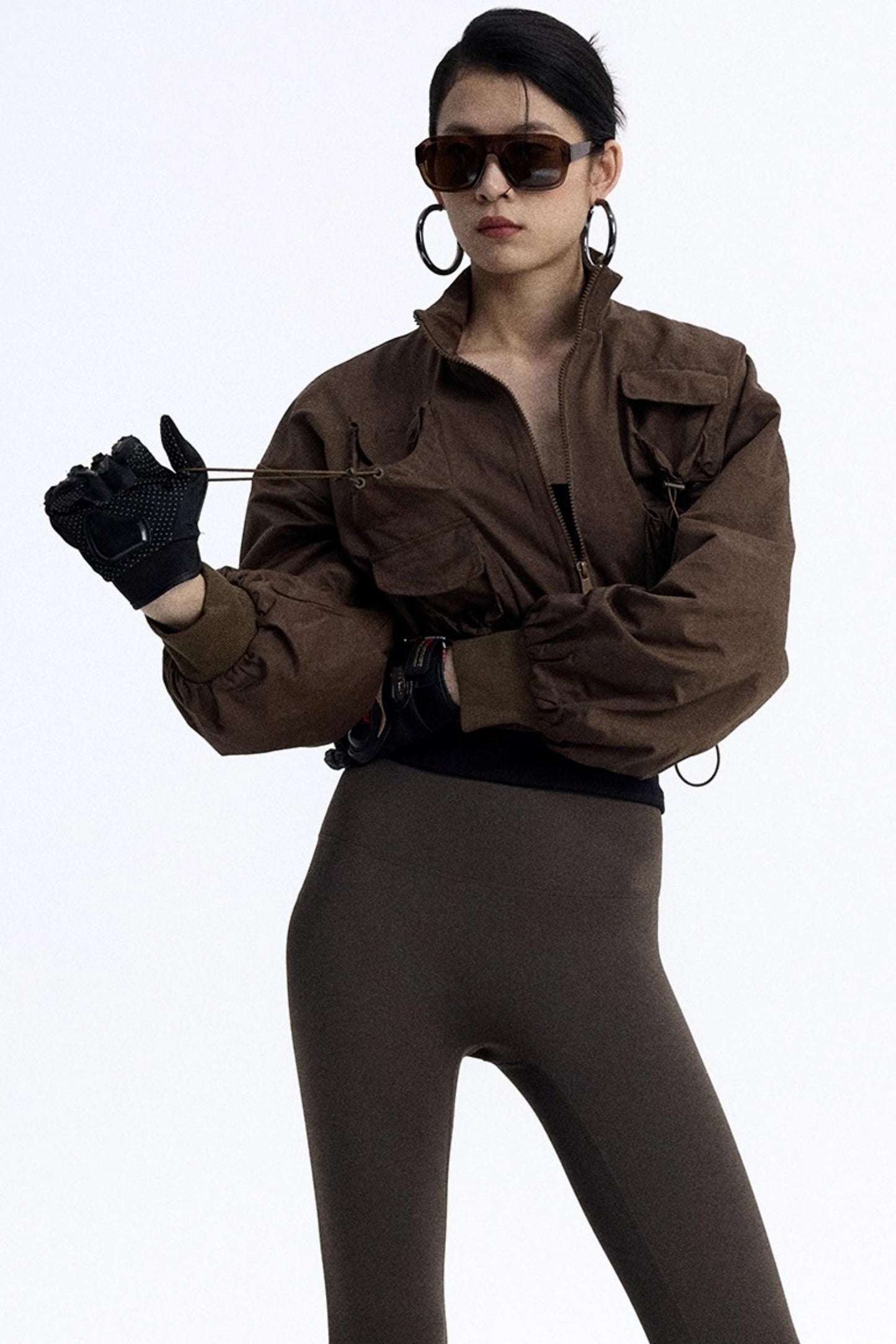 Pig Nose Multi-Pocket Flight Jacket