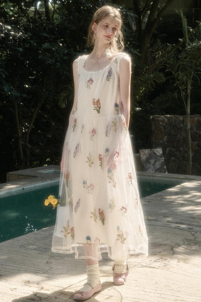 Double Layer Halter Dress