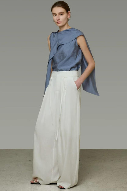 High-End Versatile Ribbon Top