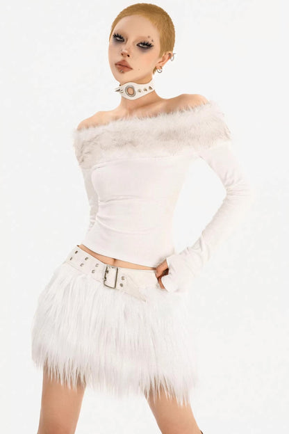 Romantic Gothic Plush Skirt