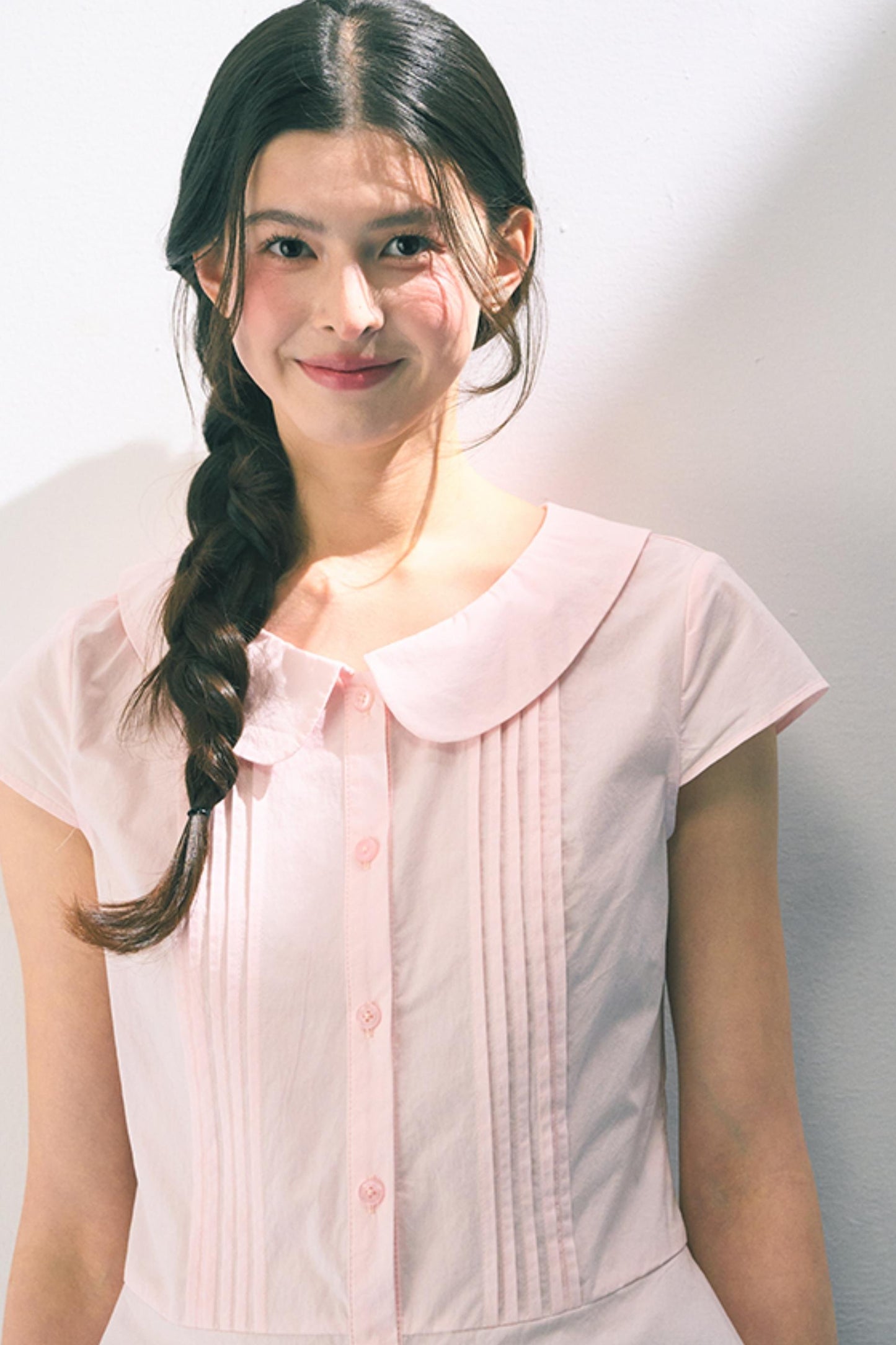 Pink Peter Pan Collar Shirt