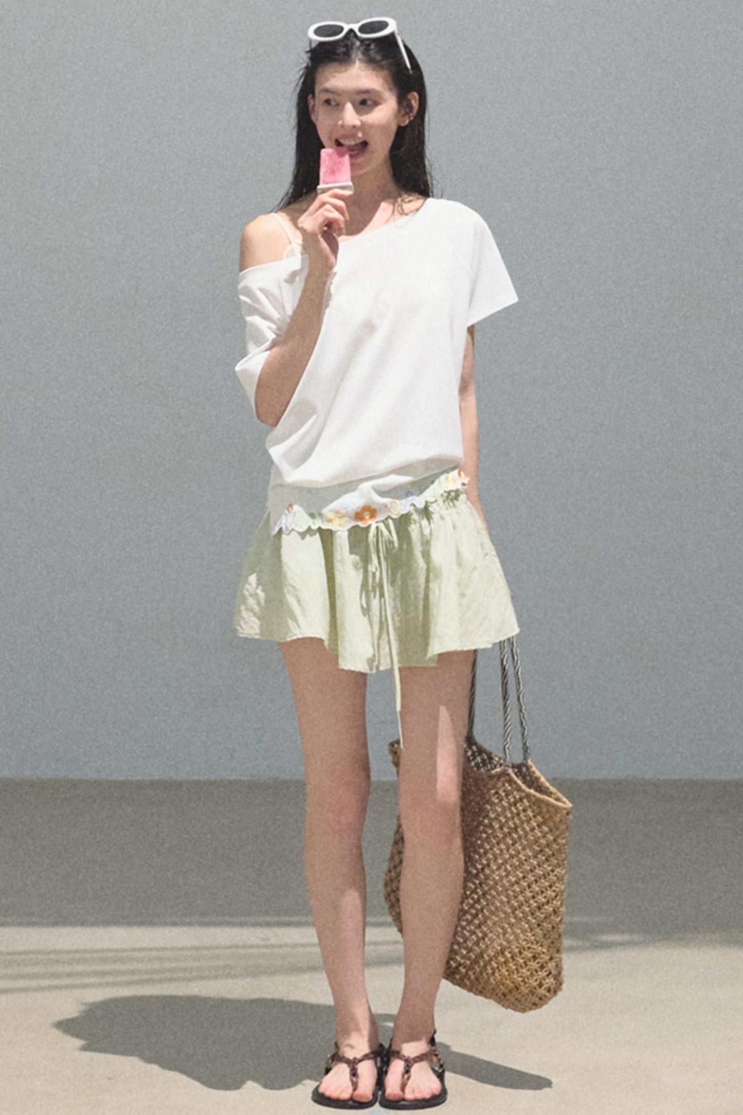 Pine and Cypress Embroidered Loose T-Shirt