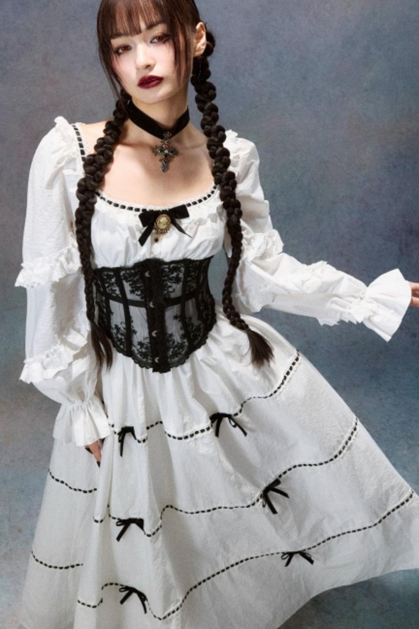 Lace Ghost Ode Dress Set-Up