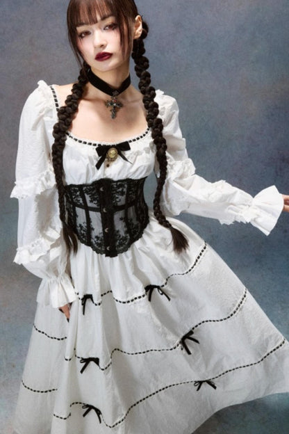 Lace Ghost Ode Dress Set-Up