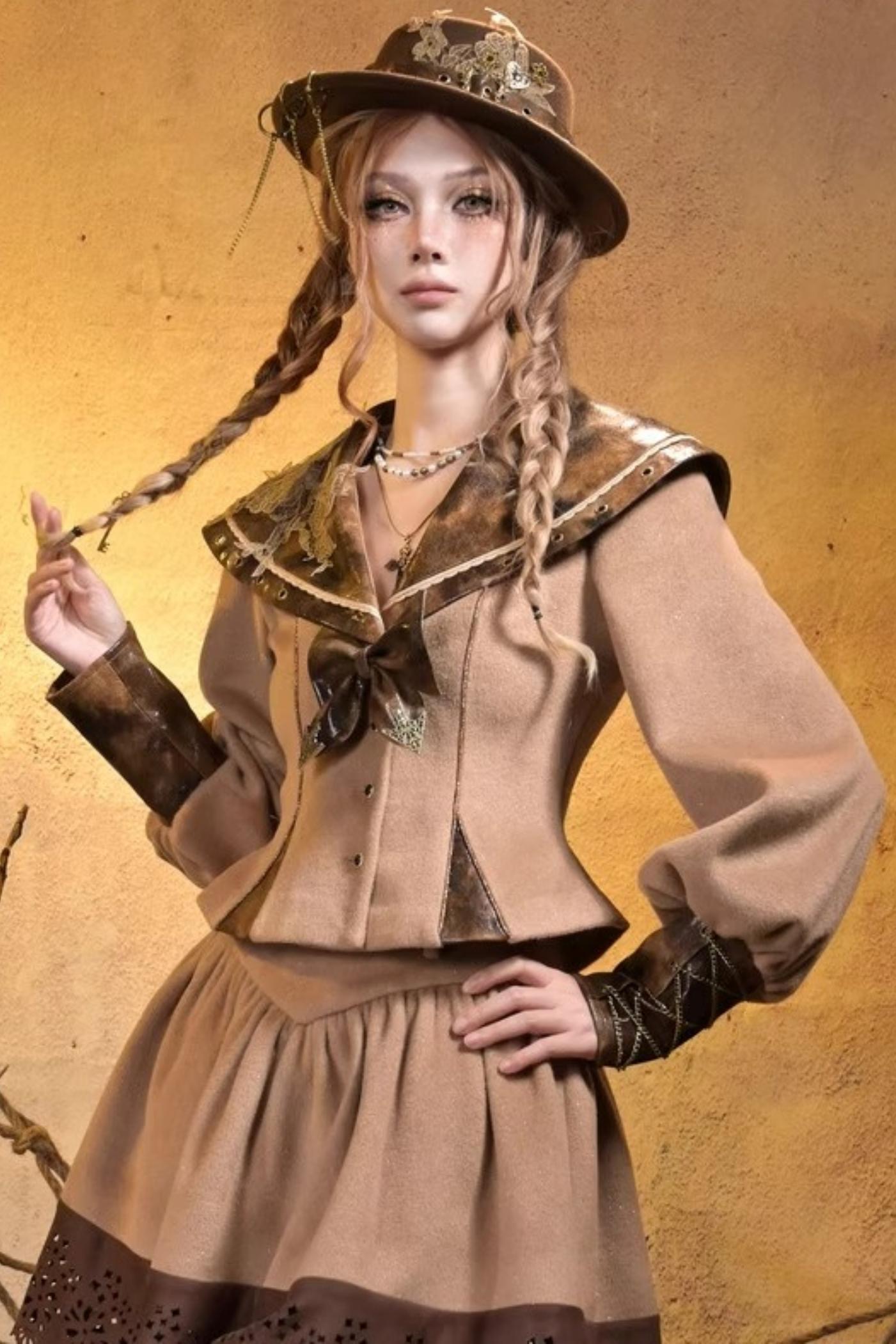Steampunk Woolen Suit Set-Up