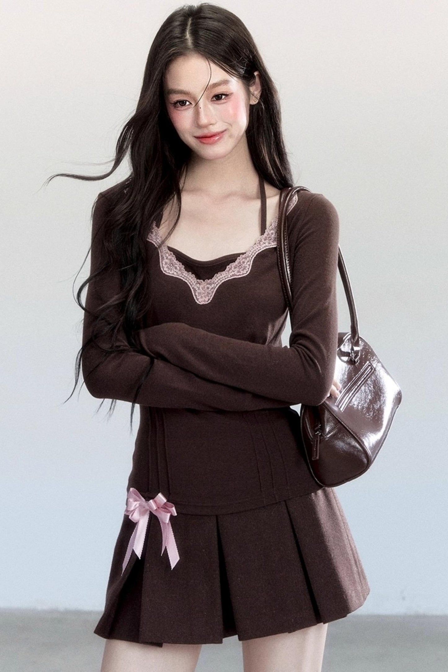 Lace Halterneck Base Layer Top