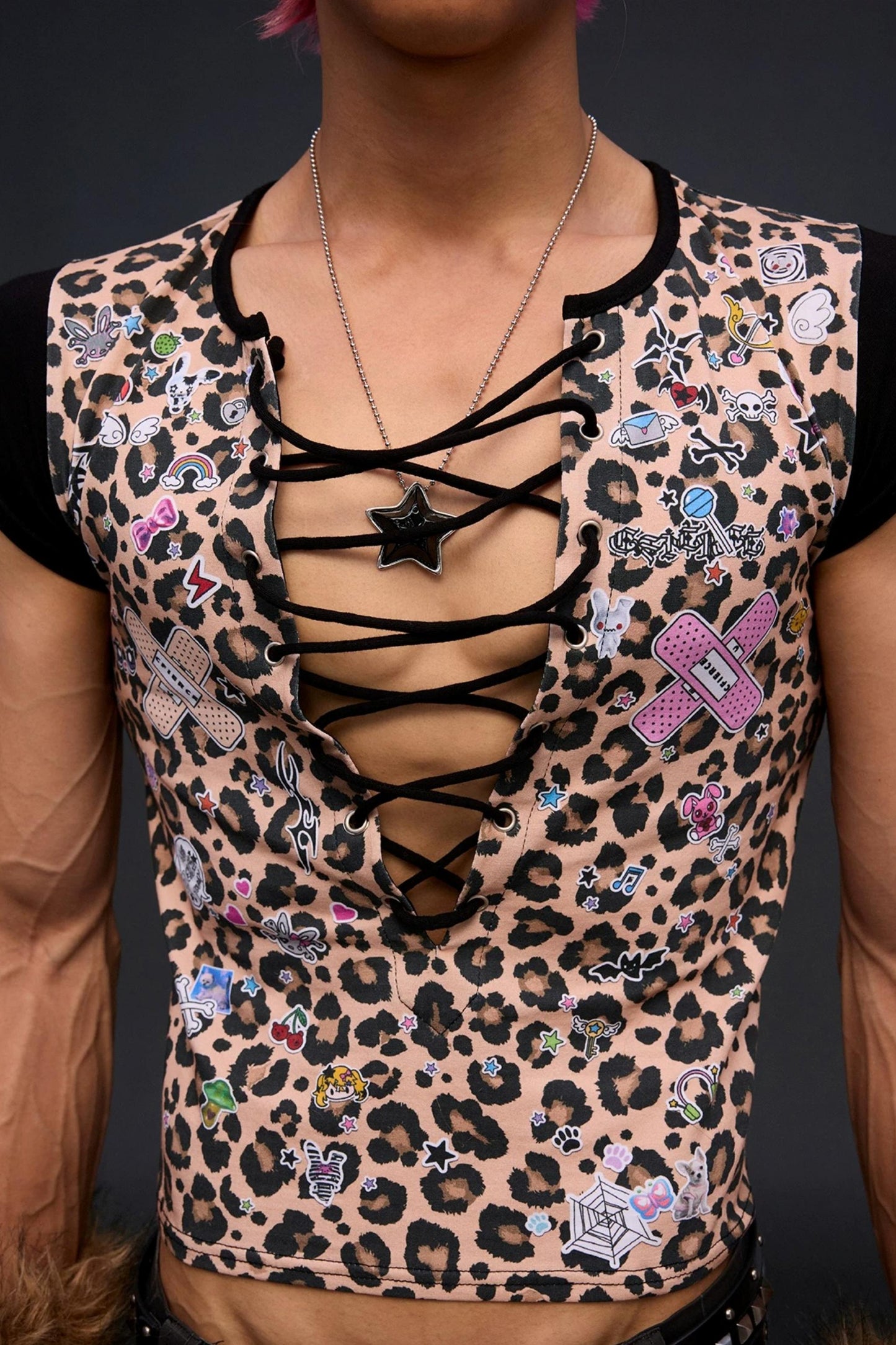 Leopard Print Strappy Top