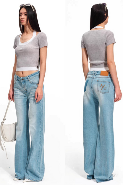 Versailles Wool Patchwork Top