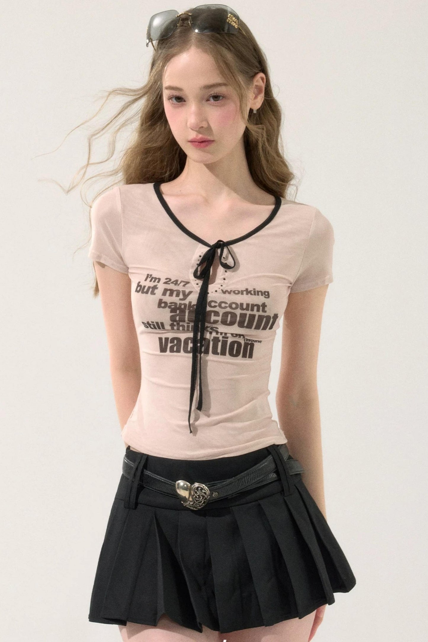 Spicy Print Cutout T-Shirt