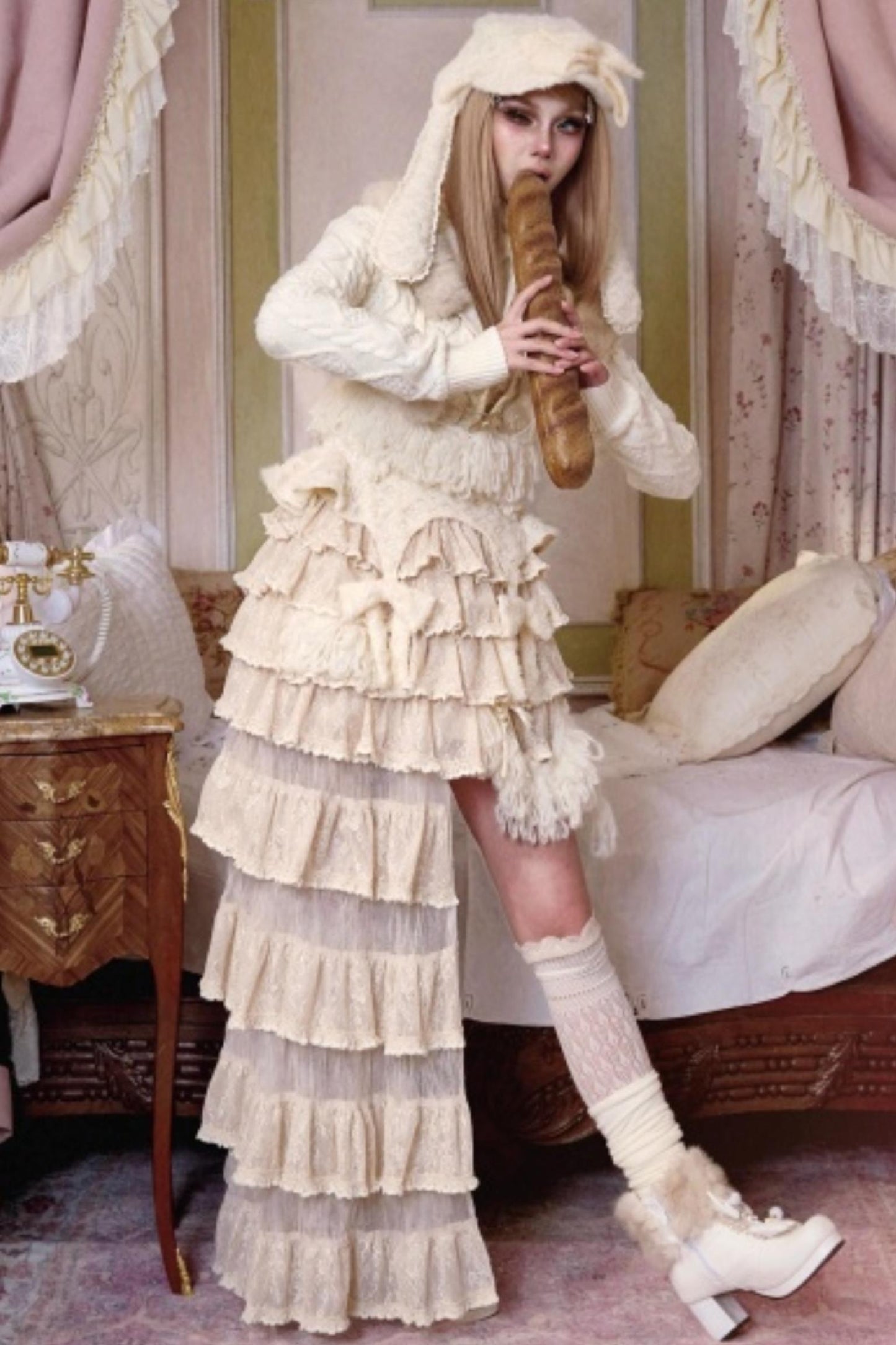 Lace Cake Irregular Multi-Layer Skirt