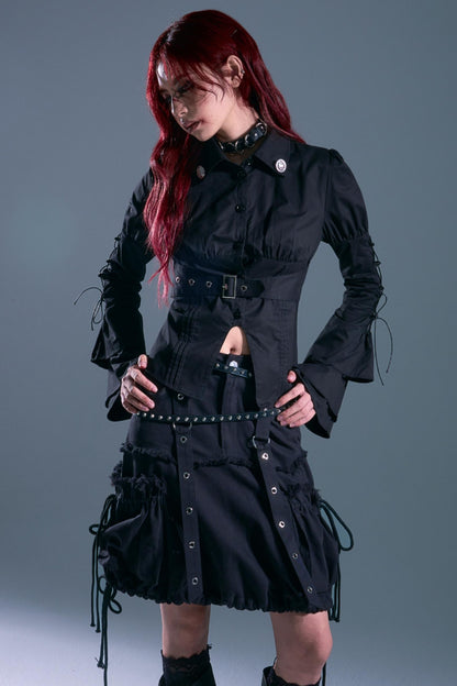 Gothic Flared Sleeves Top