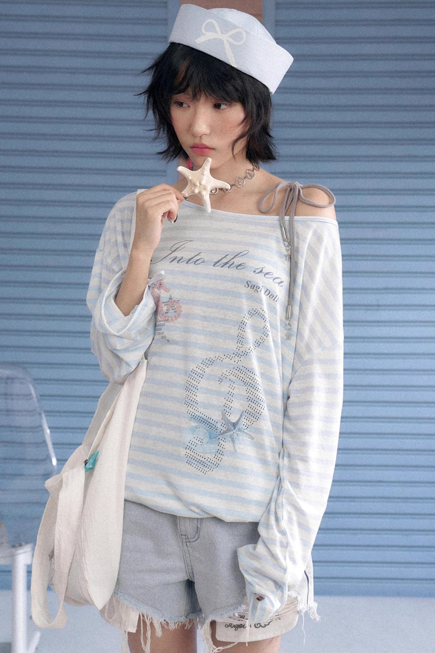 Ocean Striped Summer Smock Set-Up