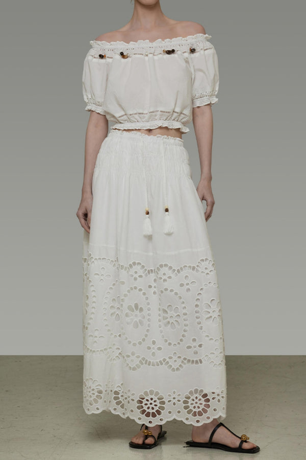 One-Shoulder Summer Skirt Top Set-Up