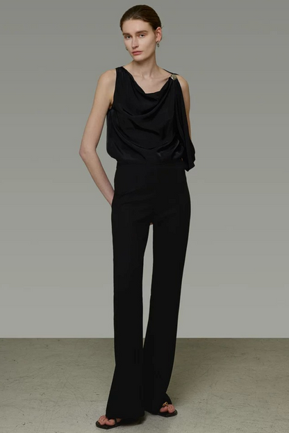 Elegant Black Flared Pants