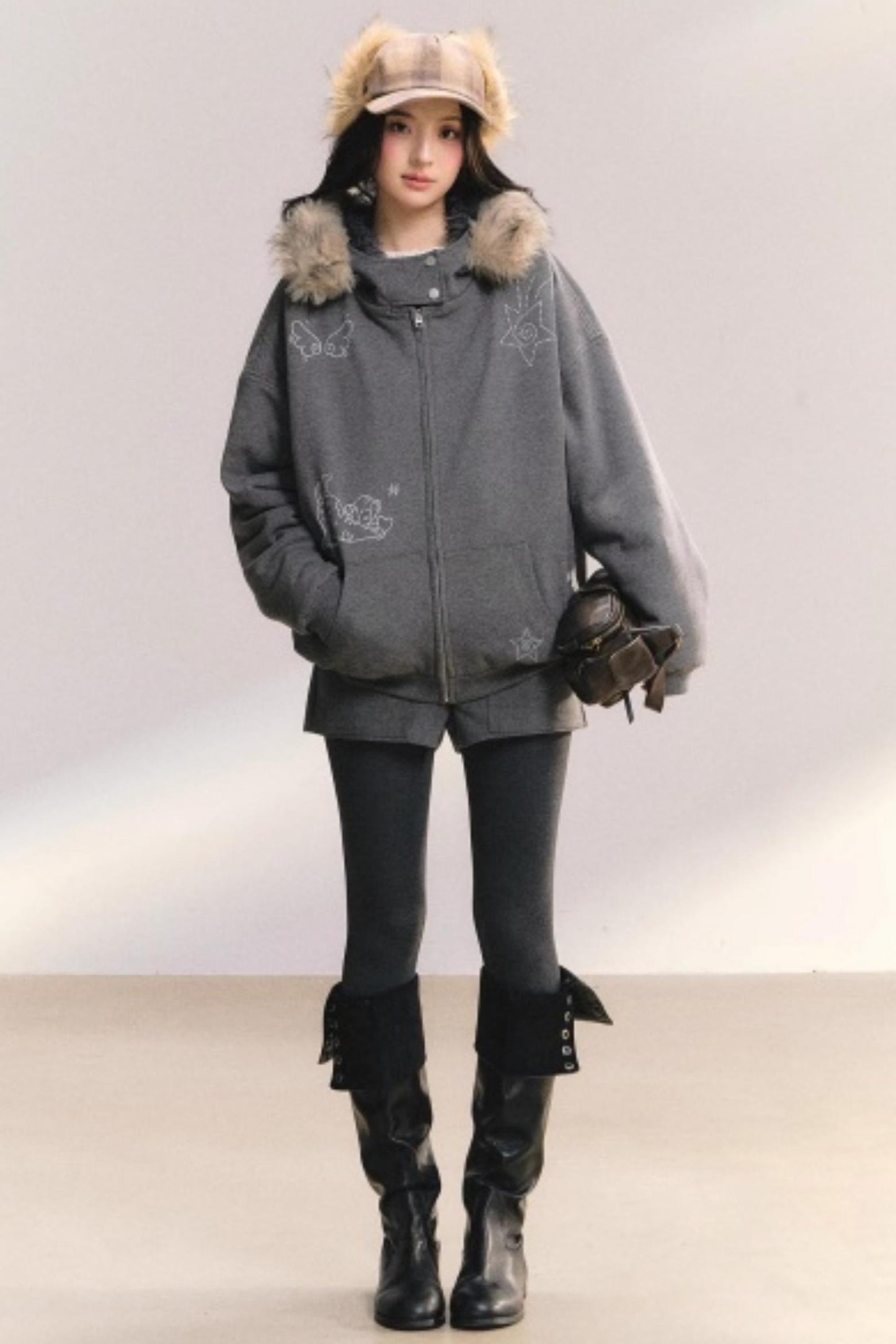 Glowing Sparkle Hooded Jacket