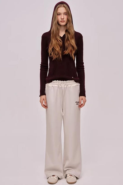 Skin-Friendly Ribbed Sweatpants