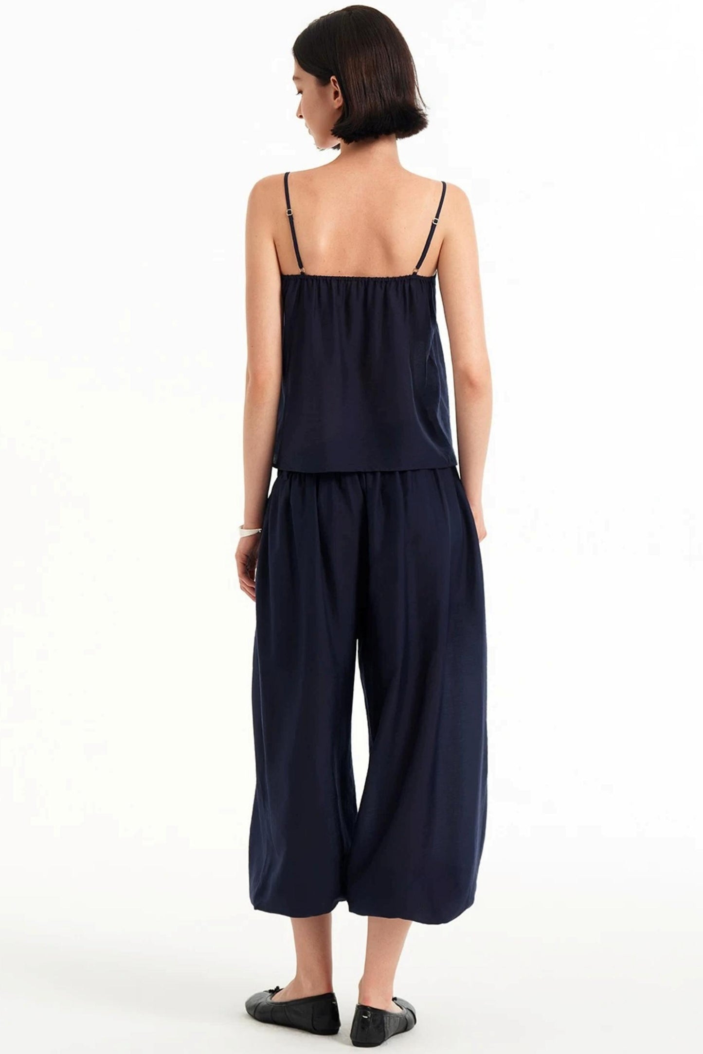 Tencel Lace-Trimmed Camisole Top Set-Up