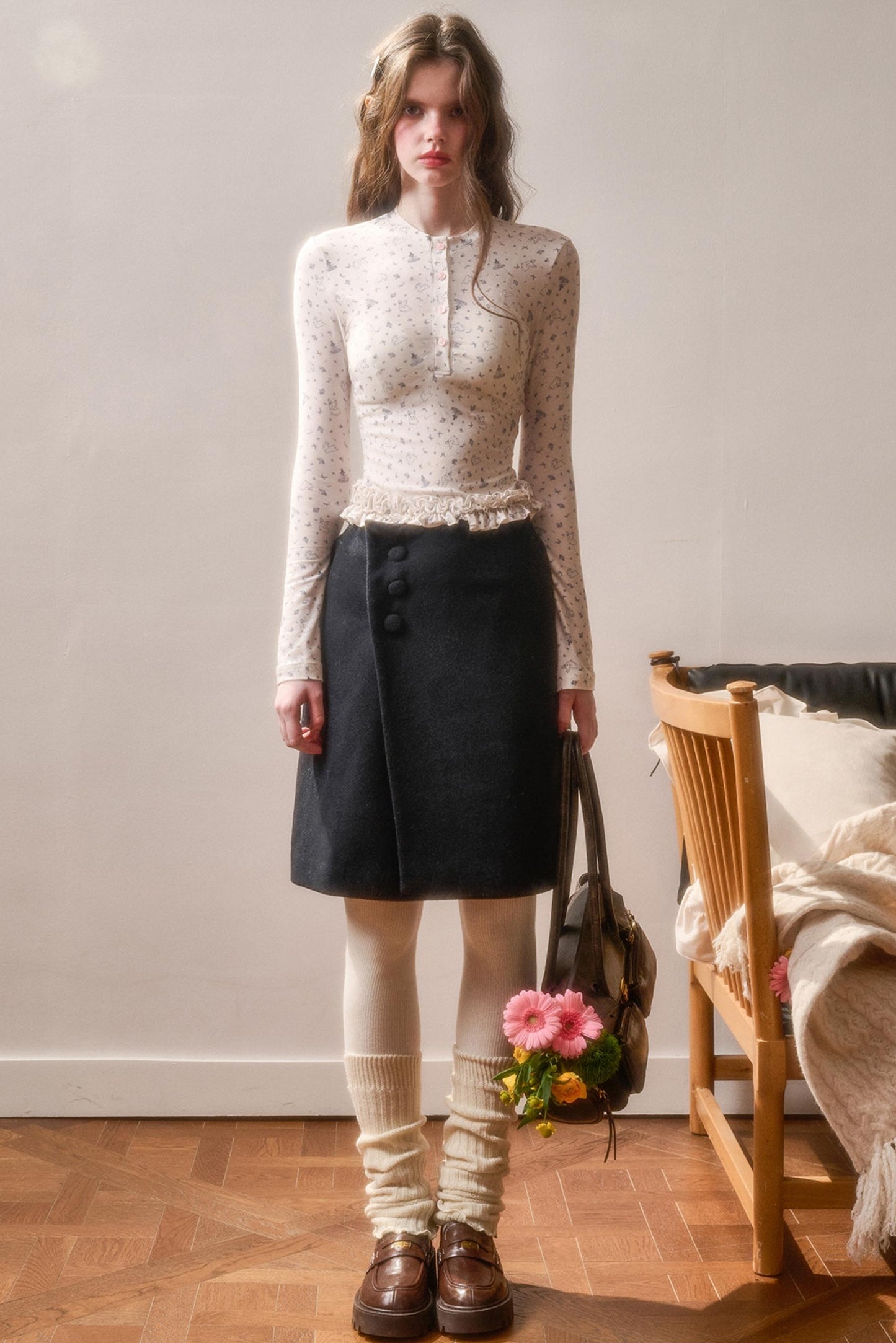 Milky Way Cotton Lace Top