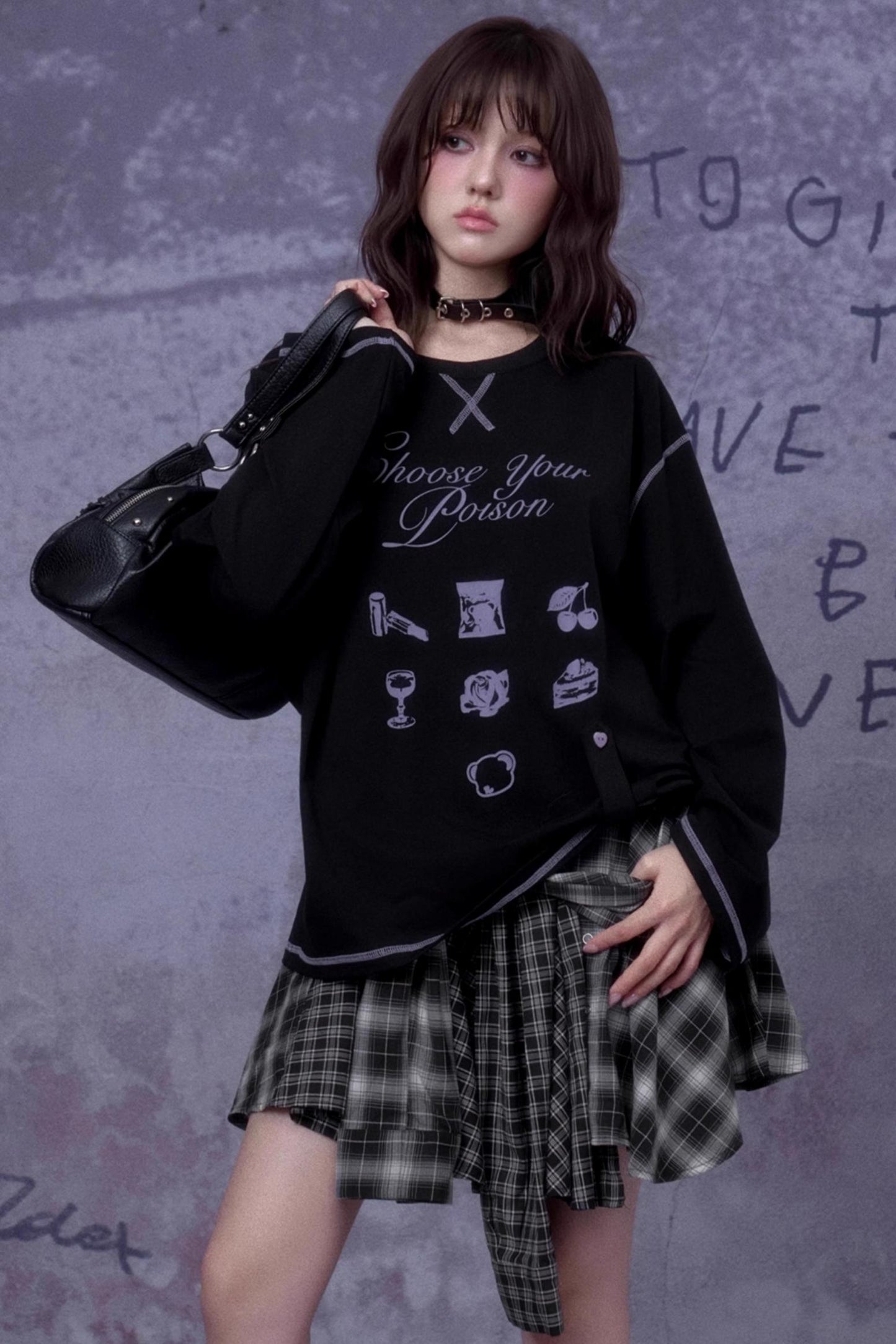 Deconstructed Street Plaid Skirt