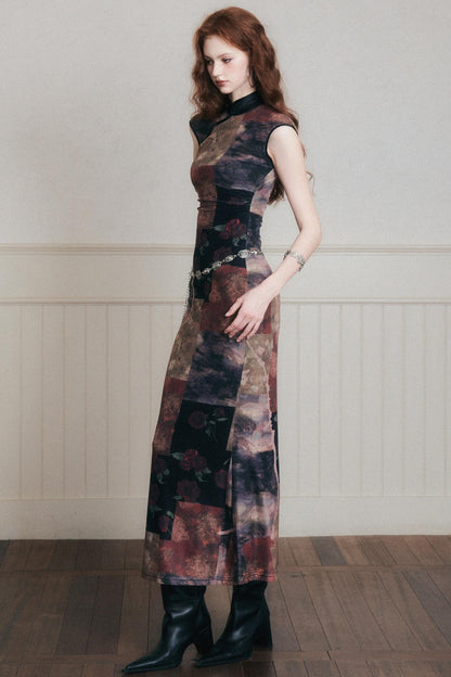 Vintage Chinese Cheongsam Dress