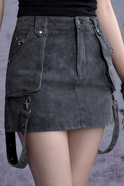 Girly Super Heavy Denim Skirt