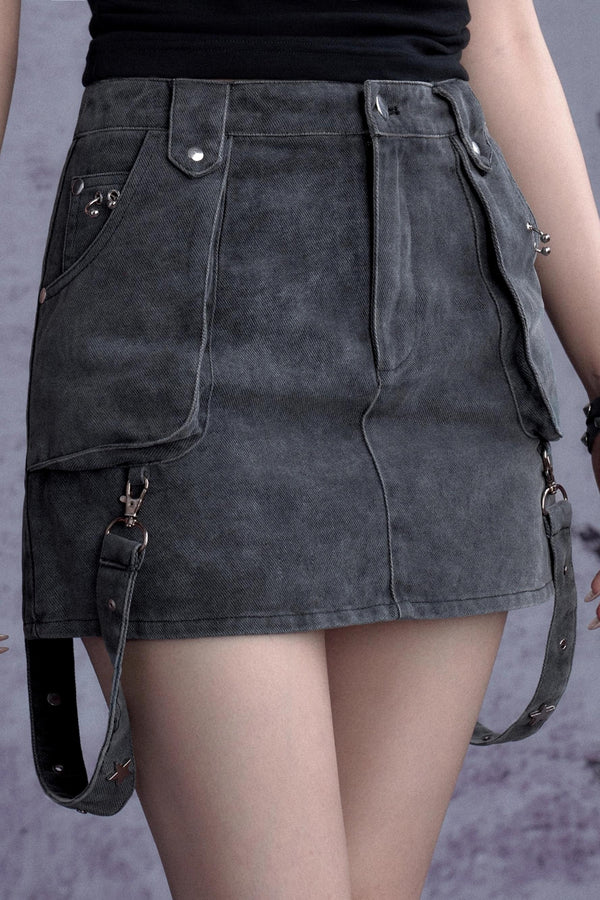 Girly Super Heavy Denim Skirt