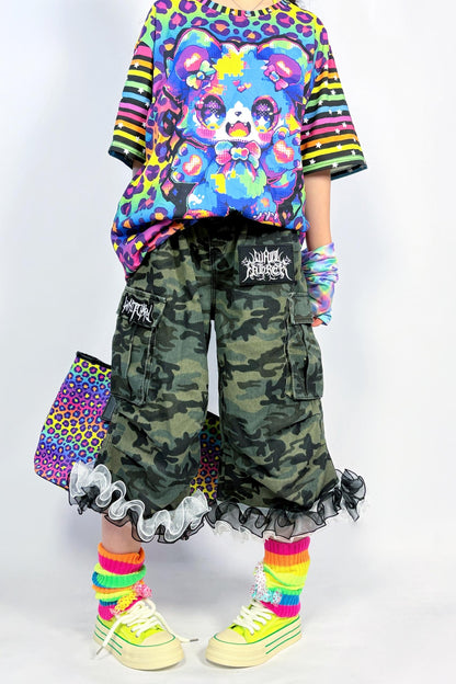 Dopamine Rainbow Stripe Leg Sleeve Sock