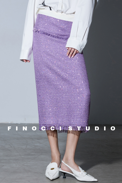Iridescent Galaxy Tweed Rock