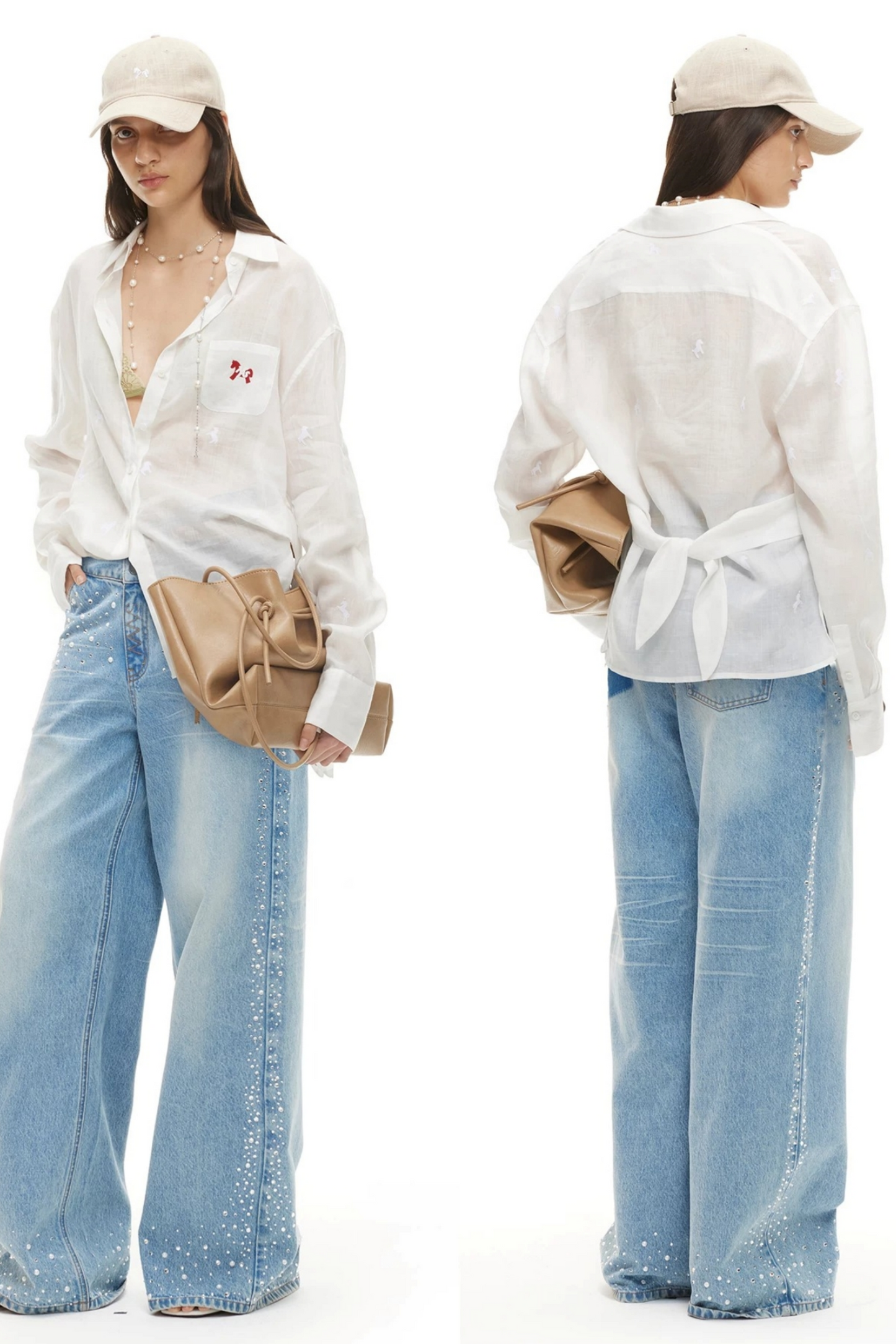 Tencel Pony Print Blouse