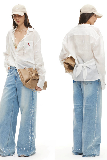 Tencel Pony Print Blouse