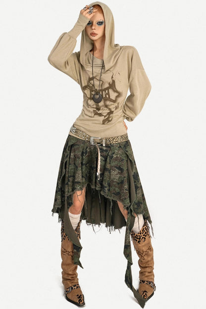 Autumn Hooded T-Shirt