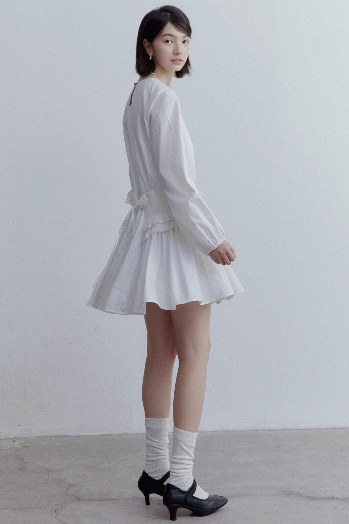 Pleated Large Swing Doll Dress