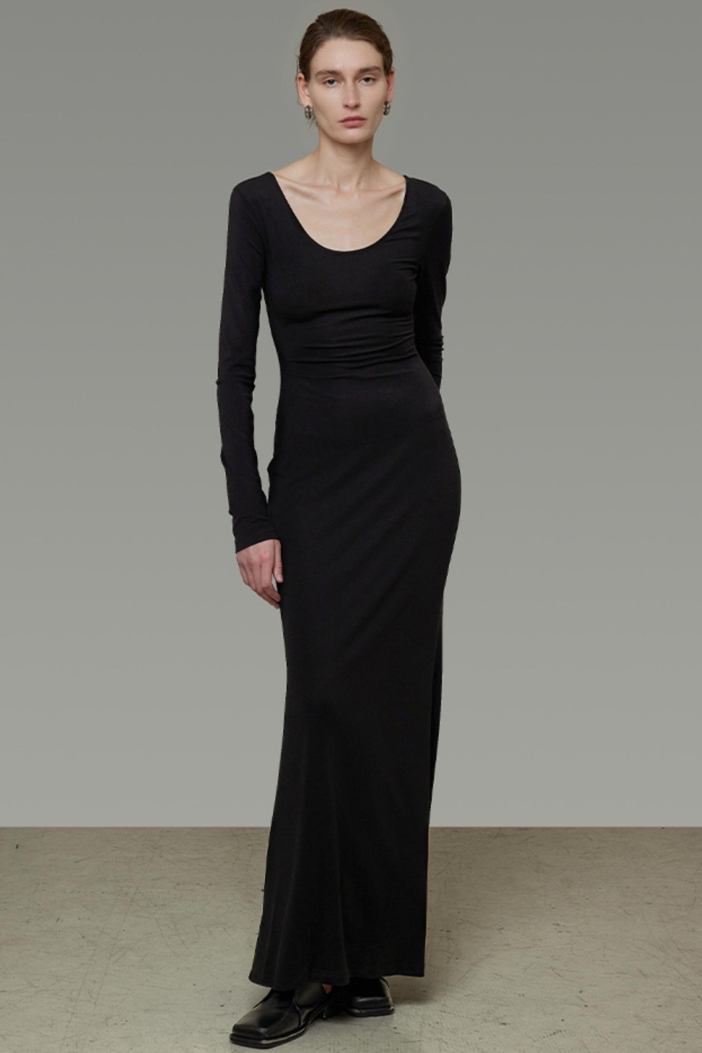 Black Slim Long Dress
